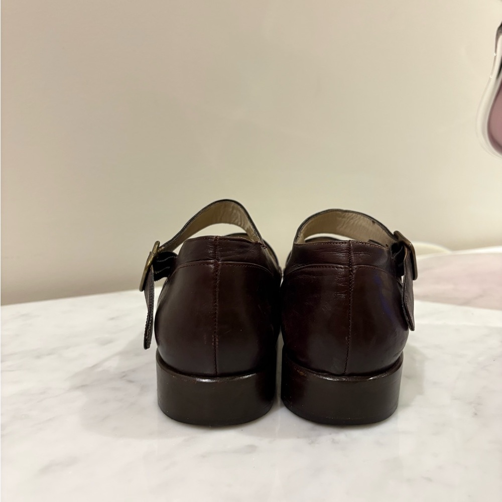 Vintage Giorgio Armani Dark Brown Leather Loafers - Picture 5 of 7
